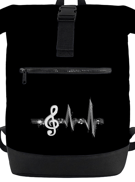 Žijem muzikou batoh Black