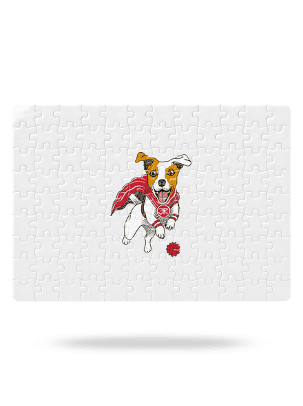 Jack Russell puzzle White