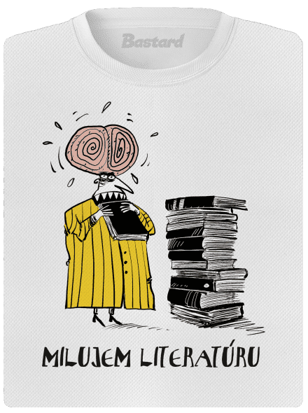 Milujem literatúru dámske športové tričko White