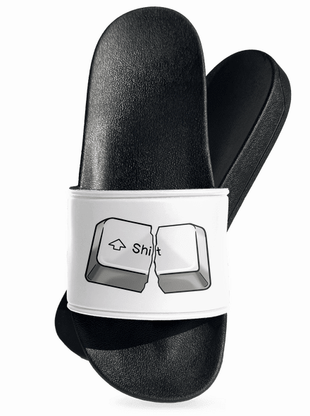 Shift šľapky White