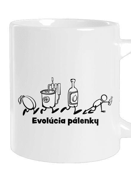 Evolúcia pálenky veľký hrnček White