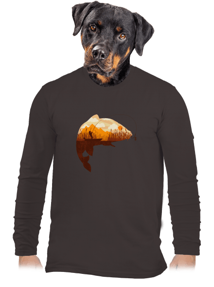 Kapitálny úlovok pánske dlhý rukáv Bear Brown