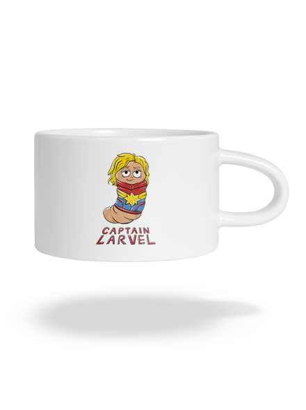 Captain Larvel hrnček makronka White