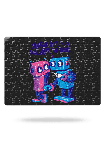 Roboti puzzle White