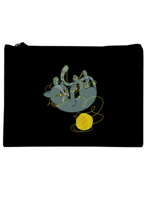 Nevrlý kocúr taštička Black