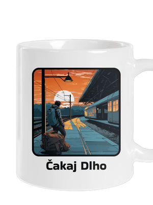 Čakaj dlho klasický hrnček White