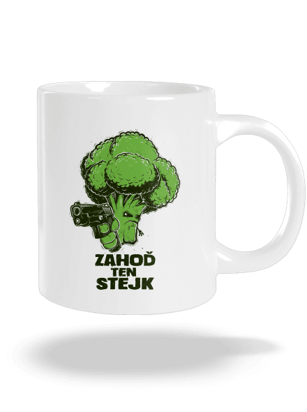 Zahoď ten stejk veľký hrnček White