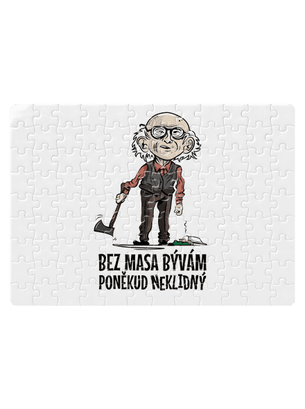 Neklidný bez masa puzzle White