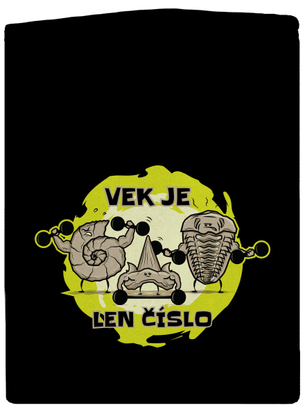 Vek je len číslo pánska mikina na zips Black