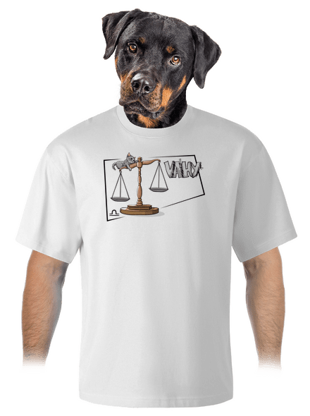 Mačací horoskop: Váhy unisex tričko oversized White