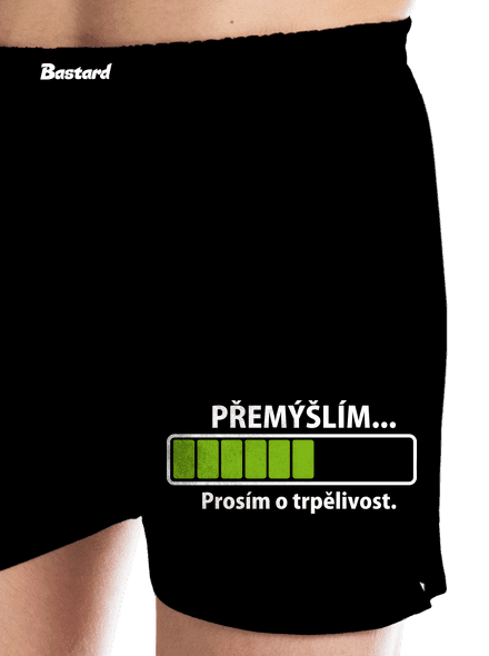 Premýšľam pánske trenky Black