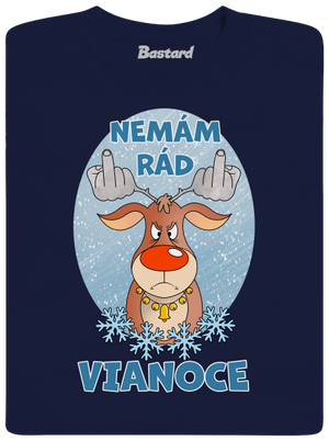Nemám rád Vianoce pánske tričko Navy