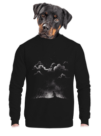 unisex mikina bez kapucne