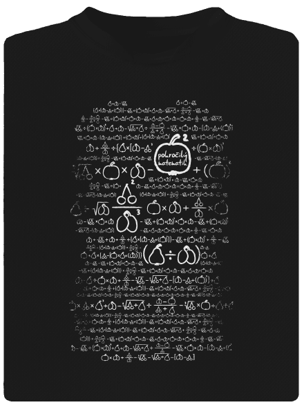 Matematik detské športové tričko Black