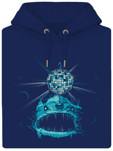 Morský discočert unisex mikina premium Navy