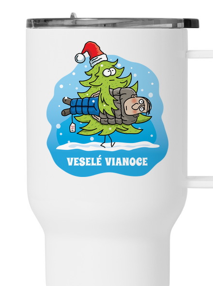 Veselé Vianoce termohrnček White