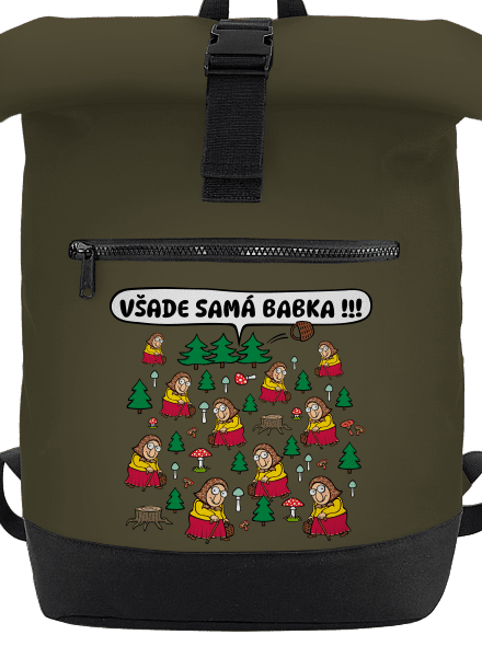 Všade samá babka batoh Military Green