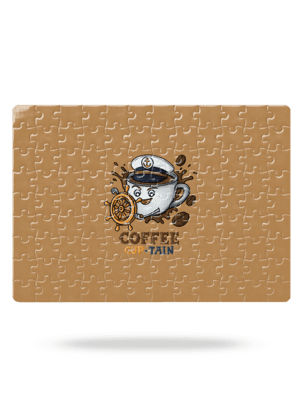 Coffee Cup-tain puzzle White