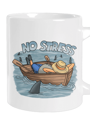 No stress veľký hrnček White