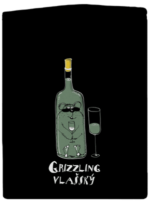 Grizzling Vlašský dámska mikina na zips Black