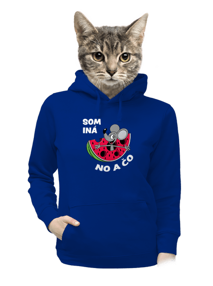 Som iná dámska mikina klokanka Royal Blue Mal