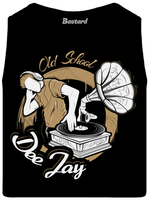 Old school DJ pánske tielko Black