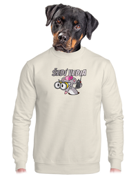 unisex mikina bez kapucne