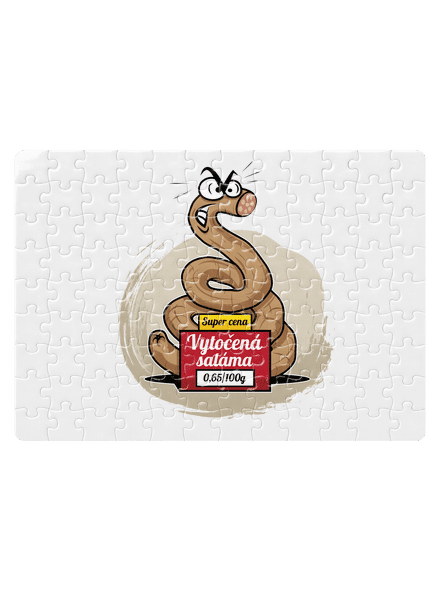 Vytočená saláma puzzle White