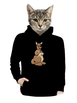 dámska mikina klokanka