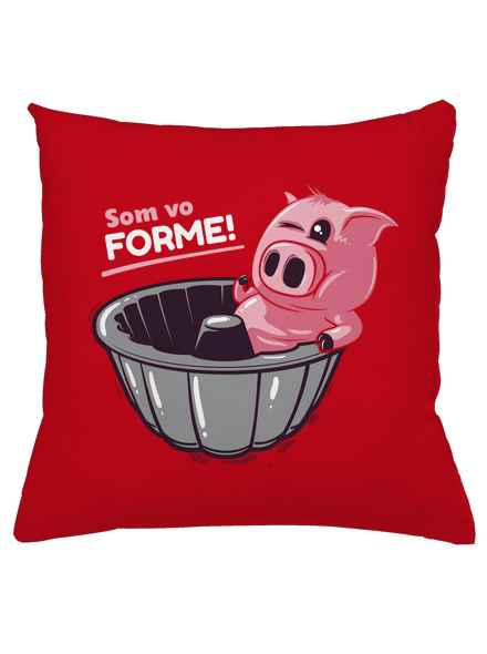 Vo forme vankúš Red