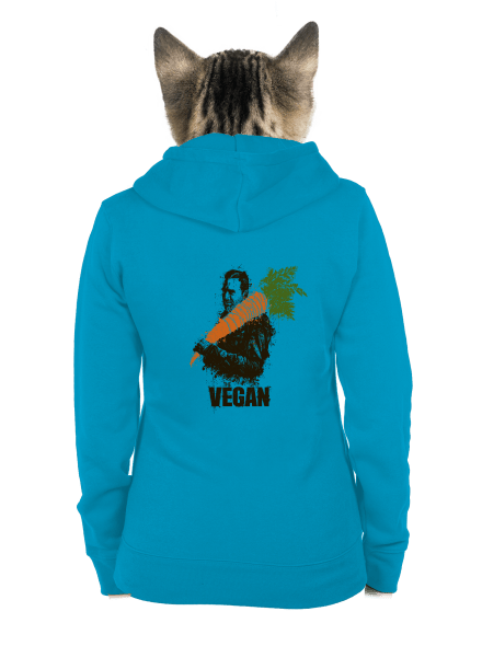 Vegan dámska mikina na zips Blue Atol