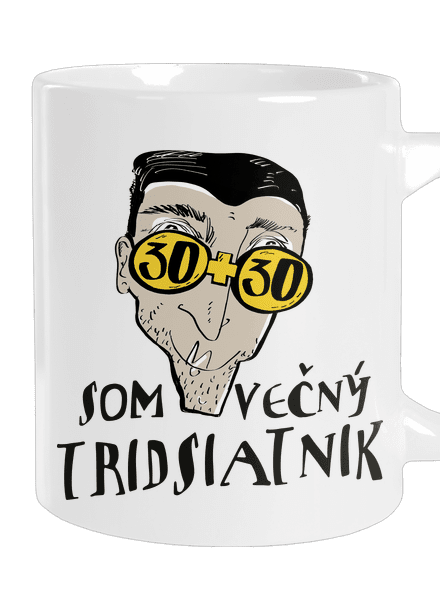 Večný tridsiatnik veľký hrnček White