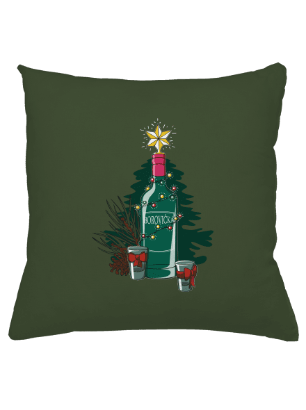 Vianočná borovička vankúš Olive Green