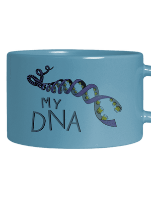 My DNA hrnček makronka Blue Macaron