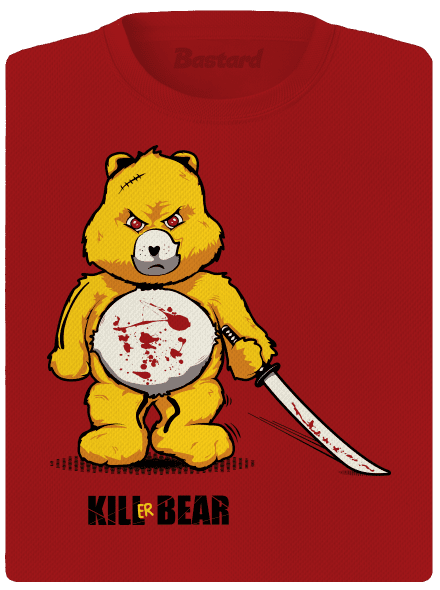 Killer bear dámske športové tričko Red Mal