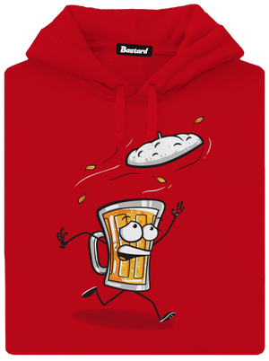 Čiapka pánska mikina klokanka Red