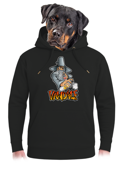 Vandalf unisex mikina premium Dark Black