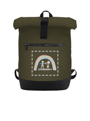 Detské kresby - Nahraj vlastnú batoh Military Green