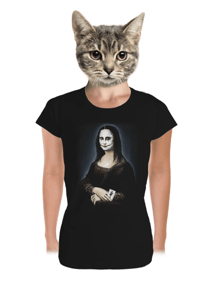 Mona Joker Lisa dámske tričko prémium Black