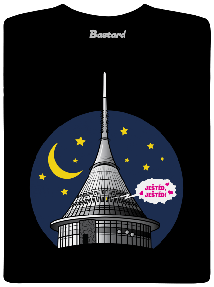 Ještěd pánske tričko Black