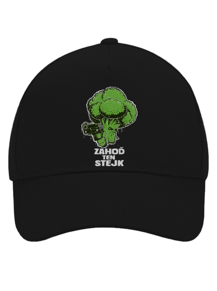 Zahoď ten stejk šiltovka baseballka Black