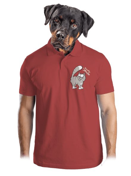Macko a Micka pánska polokošeľa Burgundy