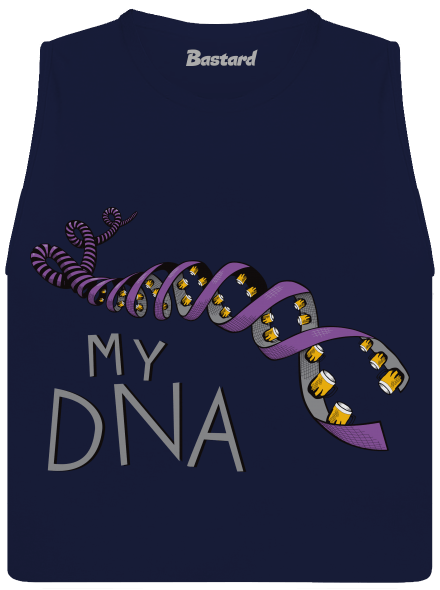 My DNA dámske tielko voľné Navy