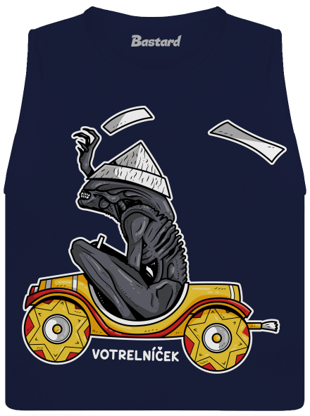 Votrelníček dámske tielko voľné Navy