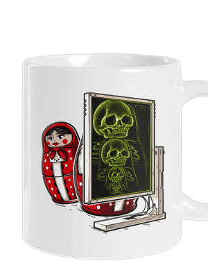 Rentgen Matriošky klasický hrnček White