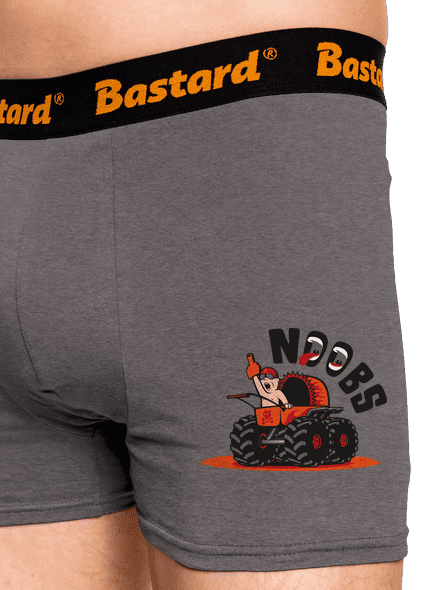 Monster stroller boxerky Gray Melange