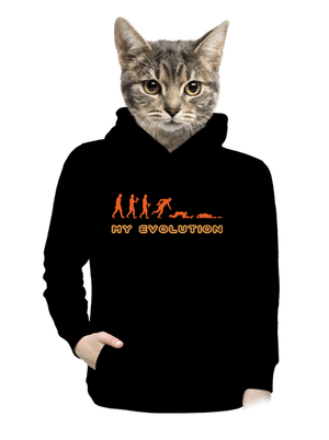 My evolution dámska mikina klokanka Black