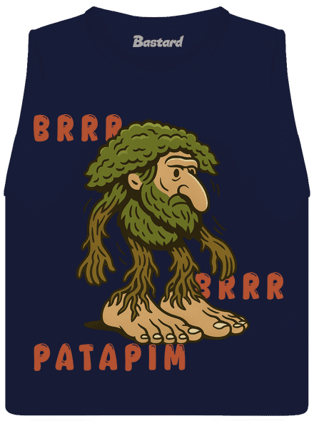 Brrr Brrr Patapim – Italian Brainrot dámske tielko voľné Navy