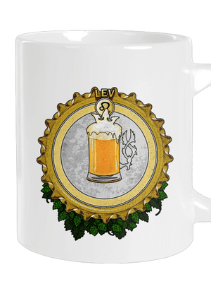 Pivný horoskop: Lev veľký hrnček White