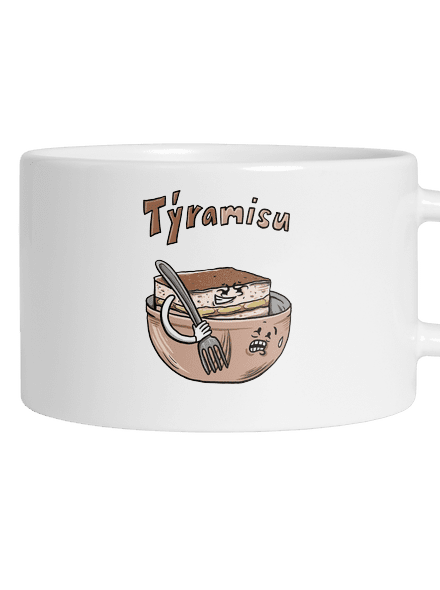 Týramisu hrnček makronka White